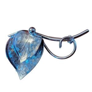 TNC Sterling Silver Brooch Leaves